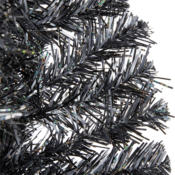 Northlight 6ft Charcoal Iridescent Slim Artificial Halloween Tree