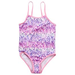 Pink Daisies Capri Swim Leggings, pink – Floatimini