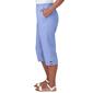 Womens Alfred Dunner Summer Breeze Lightweight Solid Capri Pants - image 2