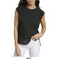 Womens Calvin Klein Cap Sleeve Crepe Blouse with Chiffon Trim - image 5