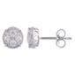 Nova Star&#40;R&#41; Sterling Silver Lab Grown Diamond Stud Earrings - image 1