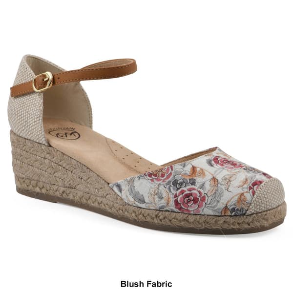 Womens White Mountain Maintain Wedge Sandals