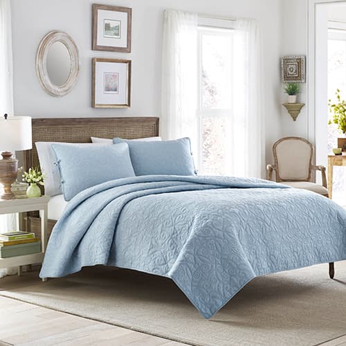 Laura Ashley(R) Felicity Mini Quilt Set - Blue - image 