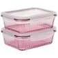 Farberware® Set of 2 Medium 21.7oz. Rectangle Glass Snap Lids - image 1