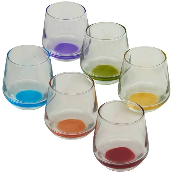 Home Essentials Tri Color 3.21oz. Shot Glass - Set of 6 - image 