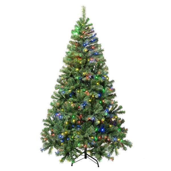 National Tree 6ft. Sagamore Pre-Lit Christmas Tree w/Multi LED - image 