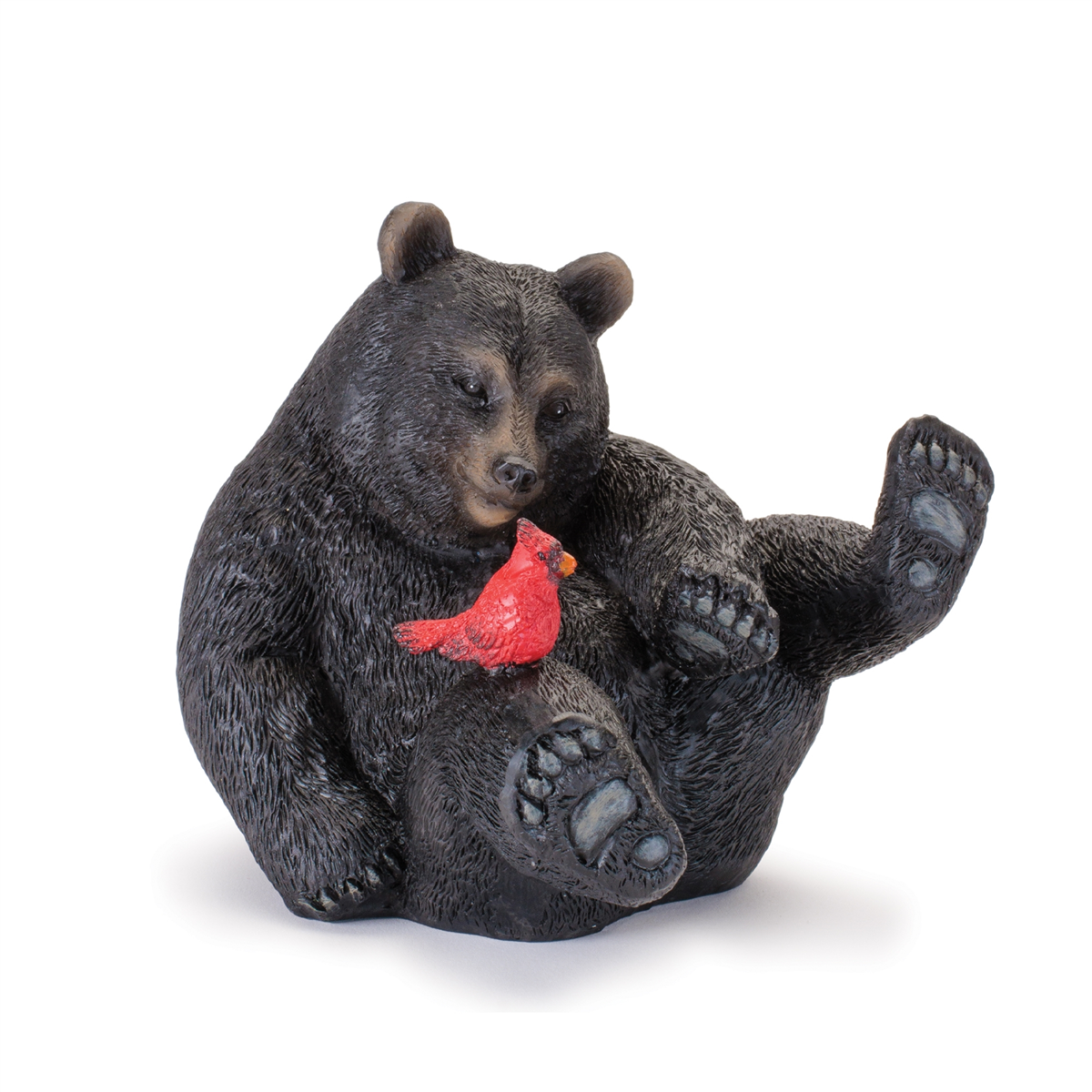 Melrose Black Bear with Cardinal Birds - Set of 3