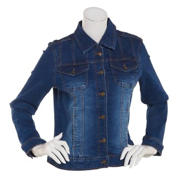 Womens Skye’s The Limit Essentials Denim Jacket with Pockets - Boscov's