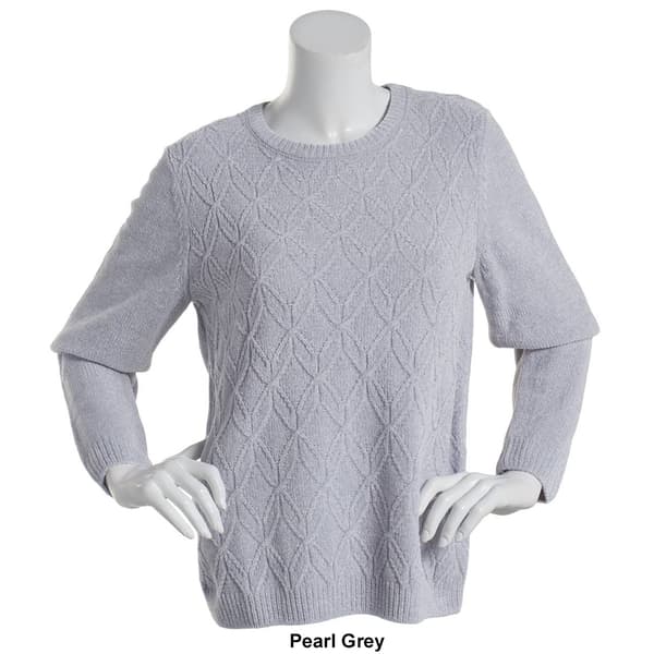 Womens Alfred Dunner Pullover Chenille Sweater