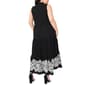 Plus Size MSK Sleeveless Tier Embroidered Hem Midi Dress - image 2