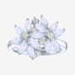 Gemstone Classics(tm) Lab Grown White Sapphire & Opal Floral Ring - image 1