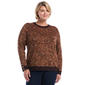 Plus Size Rafaella(R) Paisley Button Detail Long Sleeve Sweater - image 1