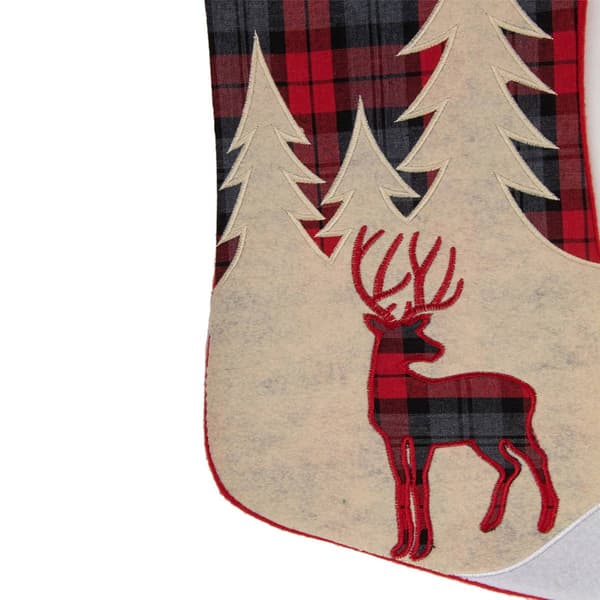Northlight Seasonal 19in. Reindeer w/ Forest Christmas Stocking