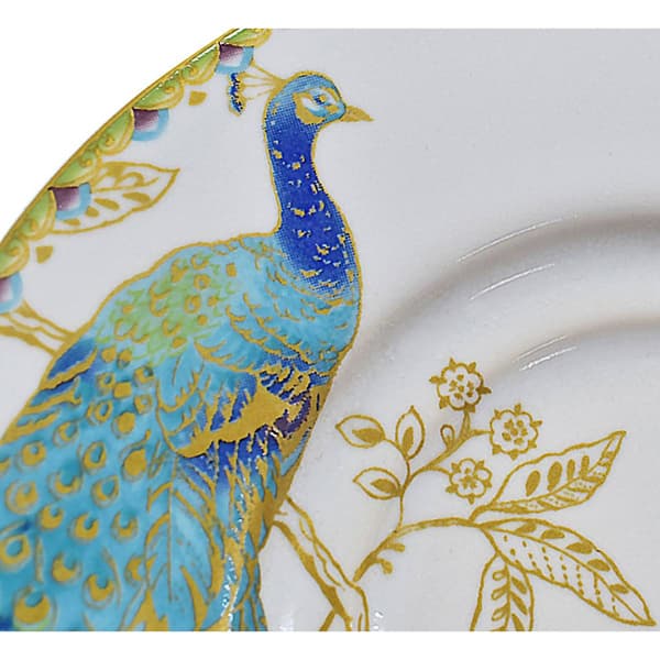 222 Fifth Peacock Garden White 16pc. Dinnerware Set