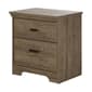 South Shore Versa 2 Drawer Nightstand - Oak - image 1