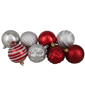 Northlight 75ct. Red & Silver Christmas Ball & Finial Ornaments - image 4