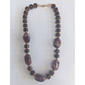 Ashley Cooper(tm) Shiny Gold-Tone Marbleized Brown Beaded Necklace - image 1