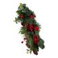 Kurt S. Adler 24in. Berries and Pinecone Ribbon Wreath - image 4