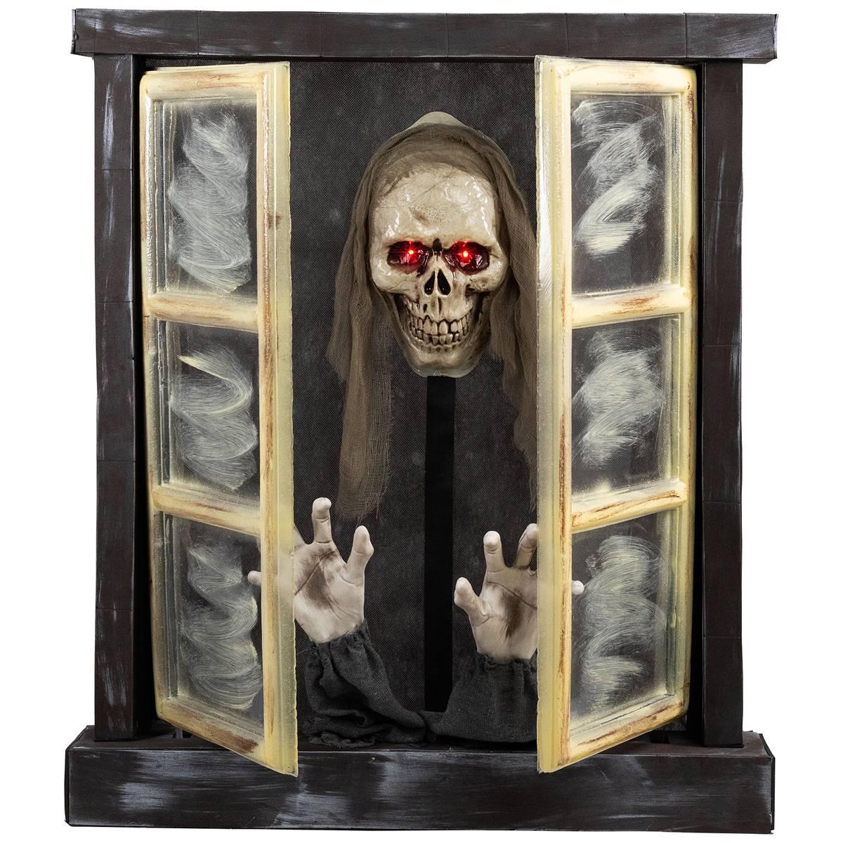 Open Video Modal for Northlight Seasonal 29in. Animated Opening Window Halloween Decor