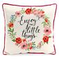 Jordan Manufacturing Little Things Wreath Outdoor Throw Pillow - image 1