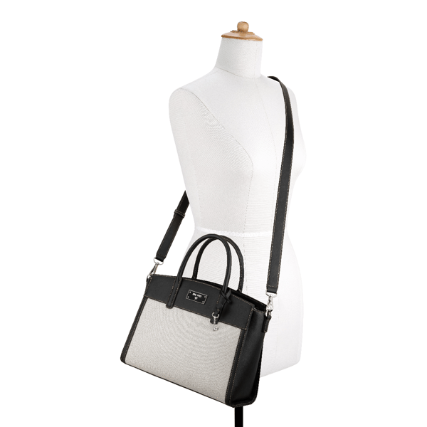 Nine West Ledger Canvas Lg Satchel $89