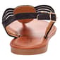 Womens Ella & Joy Strappy Mesh Rhinestone T-Strap Sandals - image 3