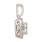 Pure Fire 14kt. White Gold White Sapphire Halo Pendant - image 3