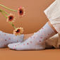 Womens Dr. Motion 2pk. Mini Hearts Rib Mid Crew Socks - image 3
