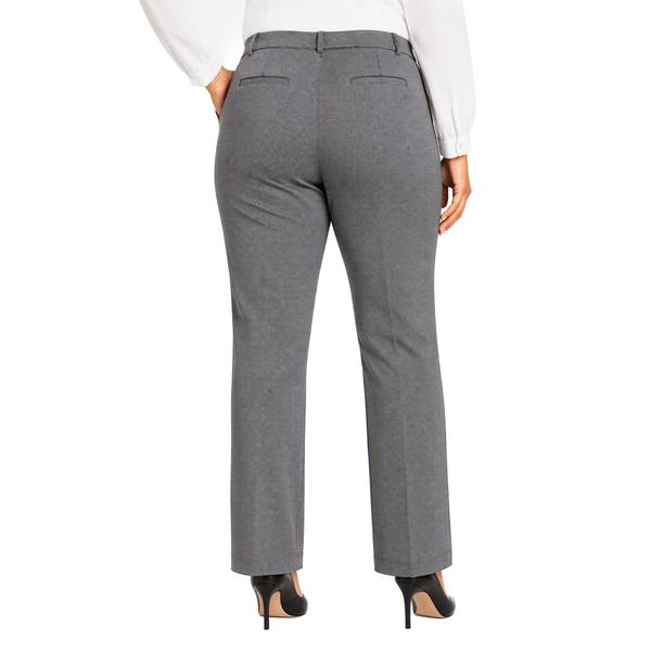Womens Kasper Audrey Pull On Straight Leg Trouser Dress Pants - image 