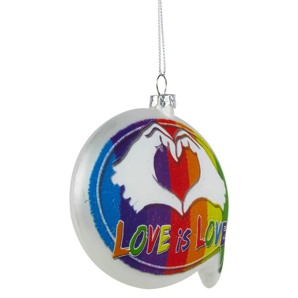 Northlight Seasonal Pride Love is Love Christmas Ornament
