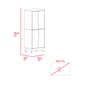 FM FURNITURE Zurich White Double Kitchen Pantry - image 8