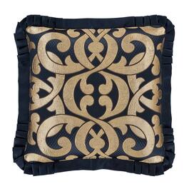 J. Queen Biagio Square Embellished Decorative Throw Pillow-20x20