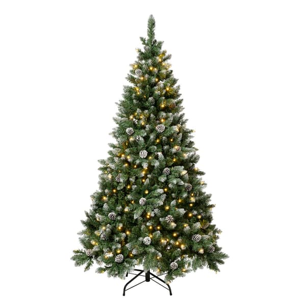 National Tree 6ft. Oakley Hills Snow Pre-Lit Christmas Tree