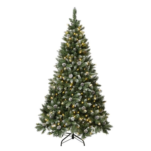 National Tree 6ft. Oakley Hills Snow Pre-Lit Christmas Tree - image 