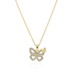 Accents by Gianni Argento Gold Plated Mom & Child Pendant