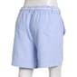 Womens Per Se 5in. Linen Stripe Shorts w/Rope Belt-Blue - image 2
