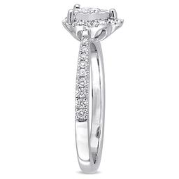 Laura Ashley® Sterling Silver 1/3ct. Diamond Heart Ring