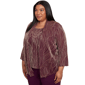 Plus Size Alfred Dunner Urban Legend Leaf Two In One Blouse - image 3