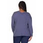 Plus Size 24/7 Comfort Apparel Relaxed Fit V Neck Sweater Top - image 2
