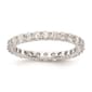 Pure Fire 14kt. White Gold Lab Grown Diamond Prong Eternity Band - image 2