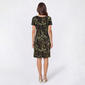 Petite Connected Apparel Short Sleeve Leaf Sheath Dress - image 2