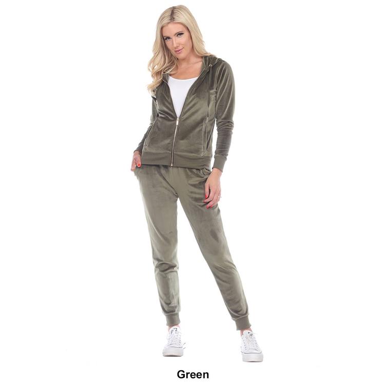 Womens White Mark 2pc. Velour Tracksuit Set