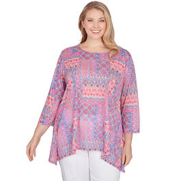 Plus Size Ruby Rd. Must Haves III Knit Intricate Top