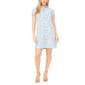 Petite MSK Short Sleeve Floral 1/4 Zipper Shift Dress - image 3