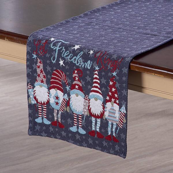 Patriotic Party Gnomes Tapestry Runner - 13x72 - image 