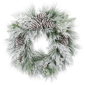 Northlight 26in. Snowy Needle Pine & Pinecone Christmas Wreath - image 2