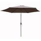 9ft. Heavy Duty Polyester Tilt Umbrella with Air Vent - Mushroom - image 1