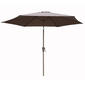 9ft. Heavy Duty Polyester Tilt Umbrella with Air Vent - Mushroom - image 1