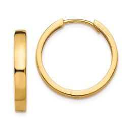 Gold Classics(tm) 18mm Hinged Hoop Earrings