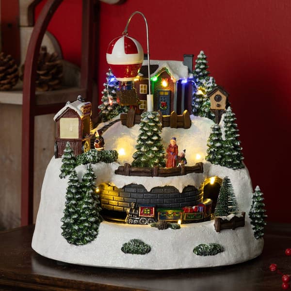 Alpine LED Animated Christmas Village D&#233;cor